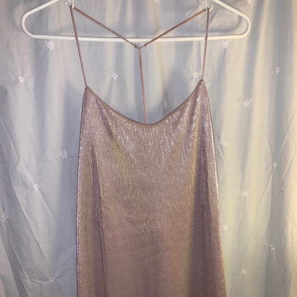 Y-back shimmery tank from Express